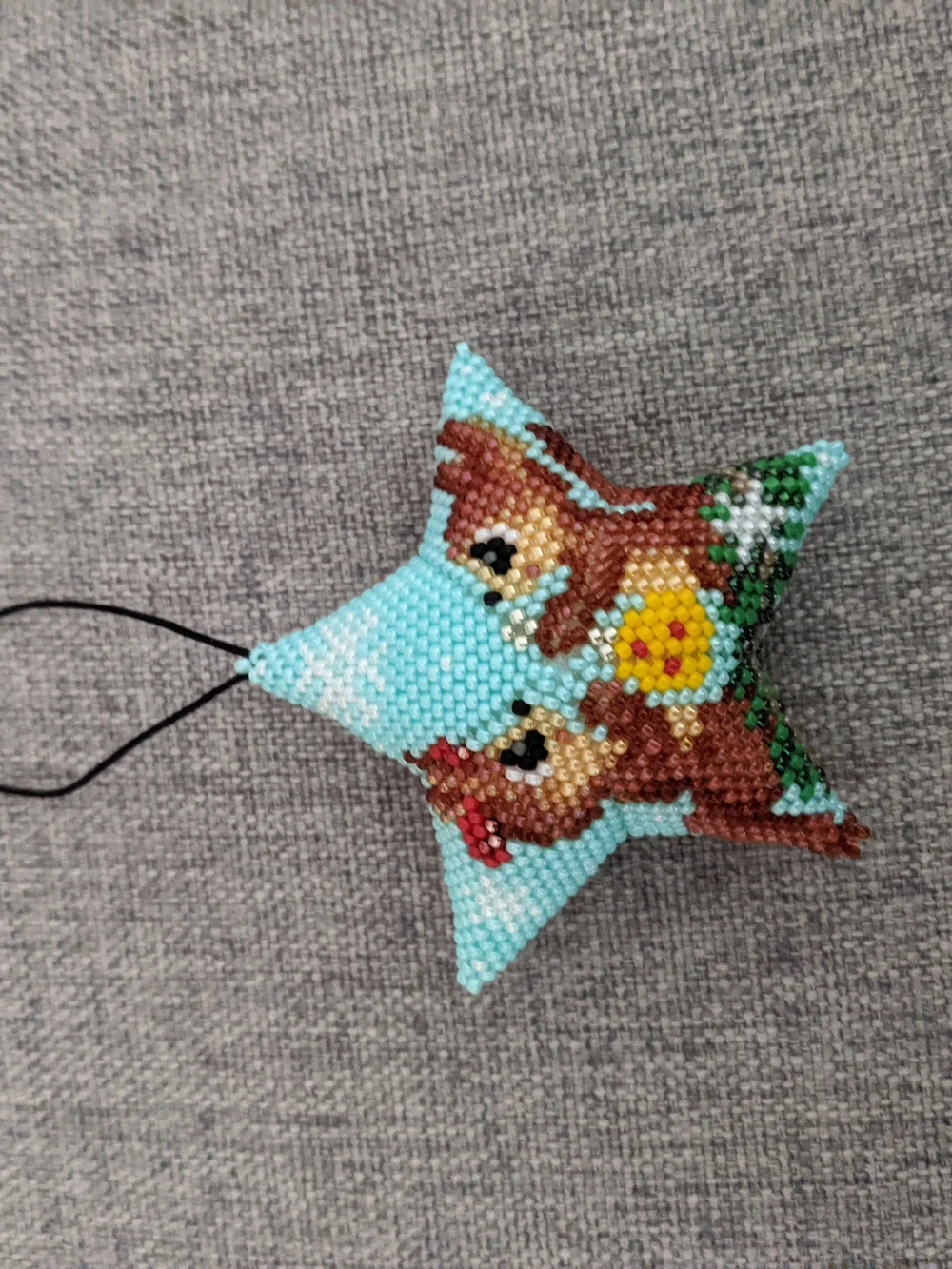 Handmade beaded star